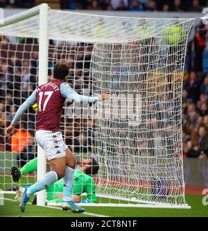 Trezeguet de Aston Villa marque le but d'ouverture. CRÉDIT PHOTO : © MARK PAIN / PHOTO DE STOCK D'ALAMY Banque D'Images