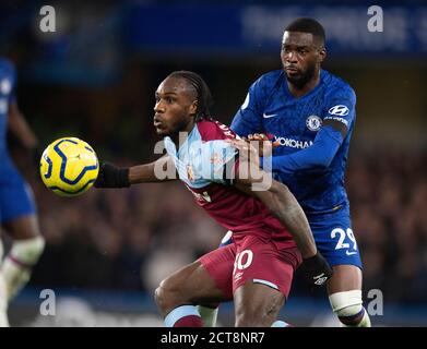 Michail Antonio de West Ham. Chelsea contre West Ham. CRÉDIT PHOTO : © MARK PAIN / PHOTO DE STOCK D'ALAMY Banque D'Images