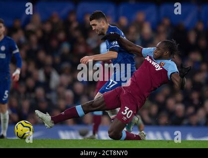 Michail Antonio de West Ham. Chelsea contre West Ham. CRÉDIT PHOTO : © MARK PAIN / PHOTO DE STOCK D'ALAMY Banque D'Images