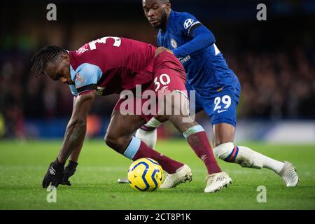 Michail Antonio de West Ham. Chelsea contre West Ham. CRÉDIT PHOTO : © MARK PAIN / PHOTO DE STOCK D'ALAMY Banque D'Images