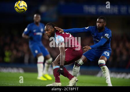 Michail Antonio de West Ham. Chelsea contre West Ham. CRÉDIT PHOTO : © MARK PAIN / PHOTO DE STOCK D'ALAMY Banque D'Images