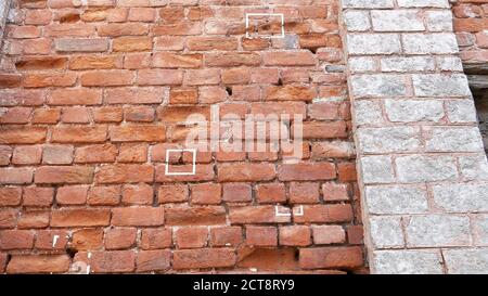 un mur marqué de balles à jallianwala bagh à amritsar, en inde Banque D'Images