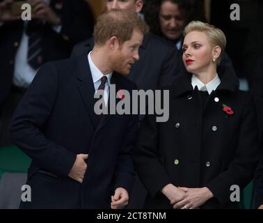 PRINCE HARRY ET PRINCESSE CHARLENE DE MONACO Angleterre / Afrique du Sud Copyright photo : © Mark pain / Alamy Banque D'Images