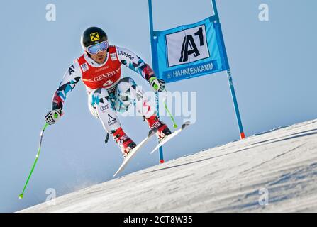 Marcel Hirscher hommes Super-G. Coupe du monde de ski FIS Kitzbuhel. Crédit photo : © Mark pain / Alamy Banque D'Images