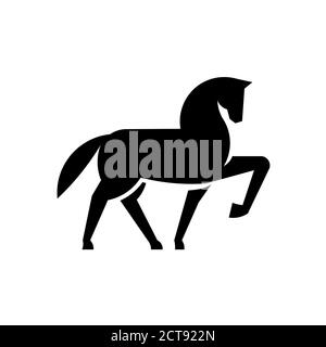 Design vectoriel logo Horse Silhouette simple et mémorable Illustration de Vecteur