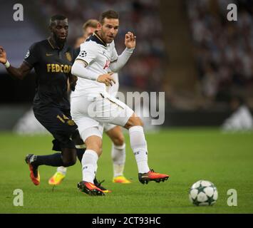 VINCENT JANSSEN TOTTENHAM HOTSPUR v AS MONACO CHAMPIONS LEAGUE - WEMBLEY STADIUM photo : © Mark pain / Alay CRÉDIT PHOTO : © MARK P Banque D'Images