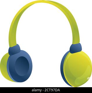 Icône casque de jeu. Dessin animé de l'icône vectorielle du casque de jeu pour la conception Web isolée sur fond blanc Illustration de Vecteur