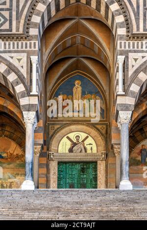 Cathédrale, Amalfi, côte amalfitaine, Campanie, Italie Banque D'Images