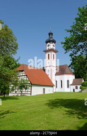 Allemagne, Bade-Wurtemberg, Laupheim, église paroissiale Saint Petrus et Paulus Banque D'Images