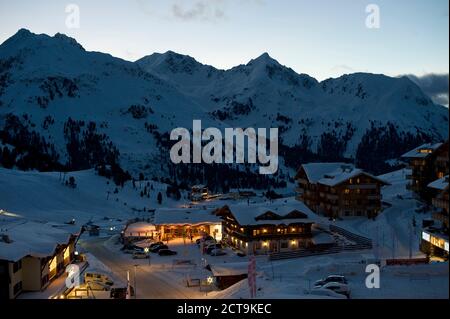 Autriche, Tyrol, Kuehtai en hiver, Alpes de Stubai, près de Imst Banque D'Images