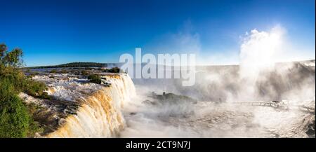 L'Amérique du Sud, le Brésil, l'État de Parana, Parc National de l'Iguazu, Iguazu Falls Banque D'Images