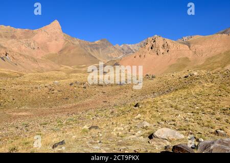 L'Iran, province de Mazandaran, montagnes Alborz, Hezarsham plateau, Takht-e Massif de Suleyman Banque D'Images