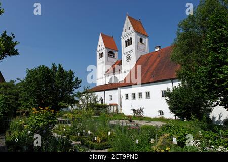 Allemagne, Bavière, Steingaden, église paroissiale Saint Jean Banque D'Images