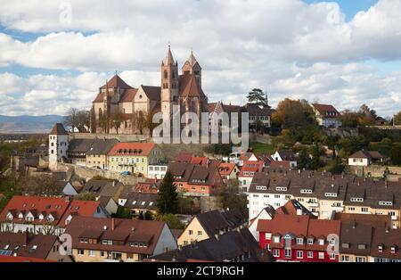 Allemagne, Bade-Wurtemberg, Breisach am Rhein, vue à Breisach Minster Banque D'Images