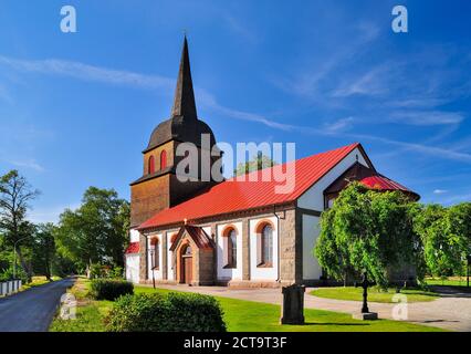 La Suède, Kalmar Smaland, laen, Vimmerby, Thon, vue à l'église Banque D'Images