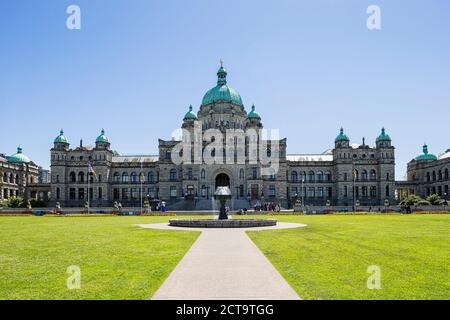 Le Canada, la Colombie-Britannique, Victoria, bâtiment du Parlement européen Banque D'Images