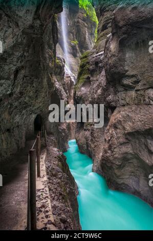 Allemagne, Bavière, gorges de Partnach près de Garmisch-Partenkirchen Banque D'Images