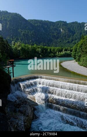 Allemagne, Bavière, Fussen, Lech falls Banque D'Images