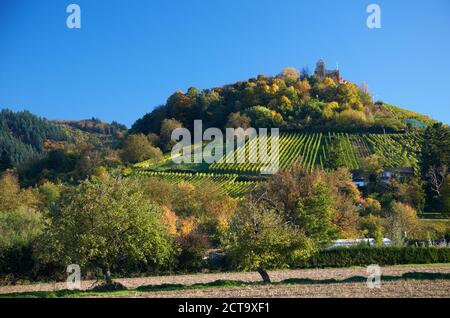 Allemagne, Bade-Wurtemberg, ruine du château Staufen Banque D'Images