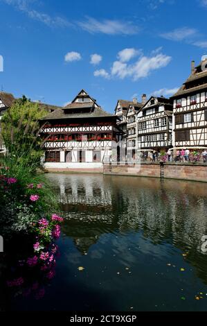 France, Bas-Rhin, Strasbourg, La Petite France, en vue de la Maison des Tanneur Banque D'Images