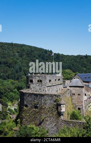 Belgique, Ardennes, bouillon, château de Bouillon Banque D'Images