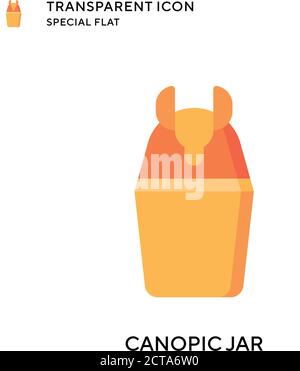 Icône de vecteur bocal canoppique. Illustration de style plat. Vecteur EPS 10. Illustration de Vecteur