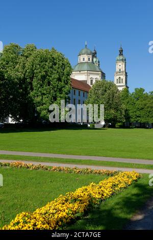 Allemagne, Bavière, souabe, Allgaeu, Kempten, vue de la basilique de Lorenz Banque D'Images