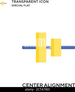 Centrer l'icône du vecteur d'alignement. Illustration de style plat. Vecteur EPS 10. Illustration de Vecteur