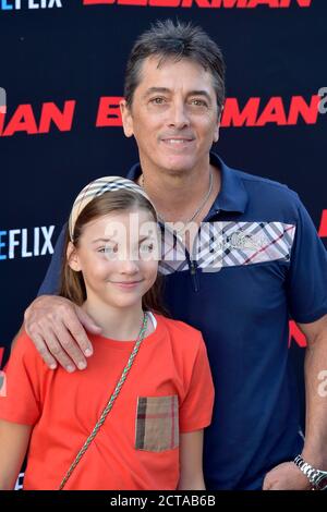 Scott Baio avec sa fille Bailey Deluca Baio lors de la première du film Pure Flix « Beckman » à l'hôtel Universal Hilton. Universal City, 09 heures sur 24, 21/2020 jours sur 7 | utilisation dans le monde entier Banque D'Images