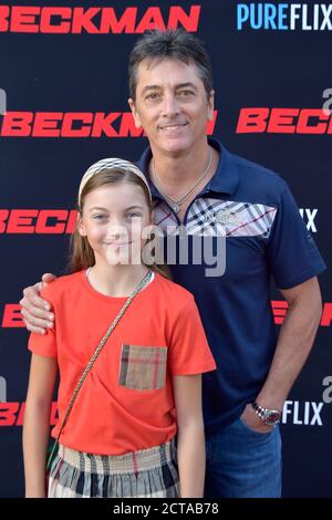 Scott Baio avec sa fille Bailey Deluca Baio lors de la première du film Pure Flix « Beckman » à l'hôtel Universal Hilton. Universal City, 09 heures sur 24, 21/2020 jours sur 7 | utilisation dans le monde entier Banque D'Images