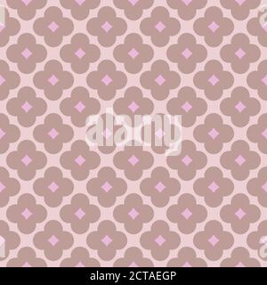 Motif géométrique sans couture, élégant et simple, design classique dans les tons taupe pâle et rose. Illustration vectorielle. Design pour papier peint, textile, tissu, papier d'emballage. Illustration de Vecteur