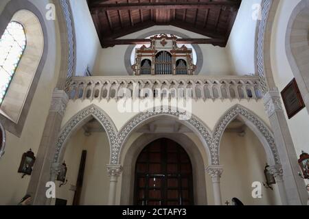 Castelmola - Interno del duomo di San Nicolò Banque D'Images