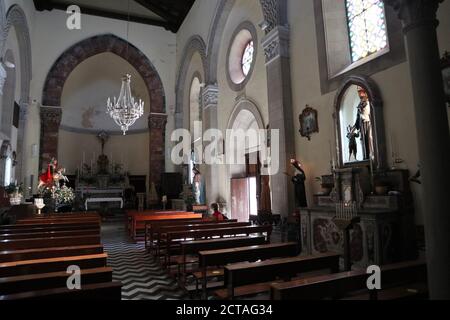 Castelmola - Interno del duomo di San Nicolò Banque D'Images