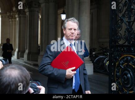 Londres, Royaume-Uni. 22 septembre 2020. Alister Jack, secrétaire écossais, arrive à la réunion du Cabinet. Credit: Tommy London/Alay Live News Banque D'Images