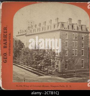 Aile nord de Cataract House, Niagara Falls, N. Y.., Barker, George (1844-1894), New York (État), Niagara Falls (N.Y. et ont.), Ontario Banque D'Images