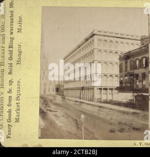 A.T. Stewart's Store et Grace Church. -- New York City., 1865, New York (État), New York (N.Y.), Manhattan (New York, N.Y.), New York Banque D'Images