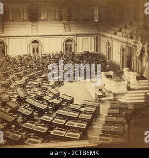 Chambre des représentants, Capitole des États-Unis, Wakely, G. D., 1865, Washington (D.C Banque D'Images