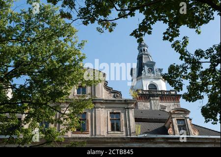 Palais de von Hochberg à Roztoka, Gmina Dobromierz, dans le comté de Świdnica, Voïvodeship de Silésie, dans le sud-ouest de la Pologne Banque D'Images
