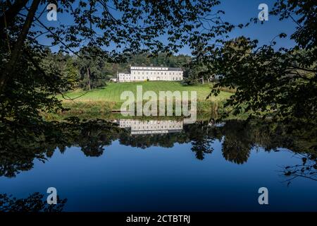 Waddow Hall sur les rives de la rivière Ribble est un centre de conférence et d'activités pour Girl guidant UK près de Clitheroe, Lancashire. Banque D'Images