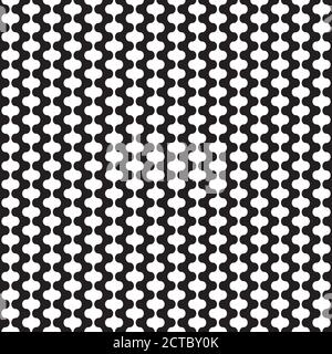Fond de motif géométrique abstrait sans couture en noir et blanc. Illustration de Vecteur