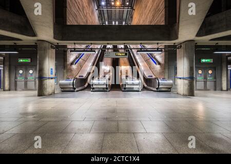 Station de métro Bermondsey, Londres, Royaume-Uni Banque D'Images