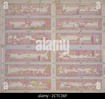 Plaque 8, partie de la section 3 : délimitée par la rue W. 26th, la septième avenue, la rue W. 20th et la neuvième avenue, cartographie, cartes, 1899, Bromley, Walter Scott, Bromley, George Washington Banque D'Images