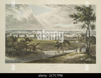Albany. De Greenbush., photo, Prints, 1834, Hill, J. W. (John William) (1812-1879 Banque D'Images