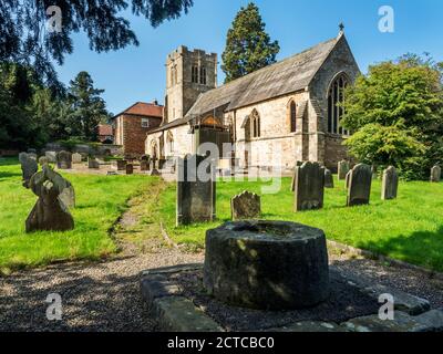 Église de Sainte-Marie un bâtiment classé de catégorie I dans Goldsborough près de Knaresborough North Yorkshire England Banque D'Images