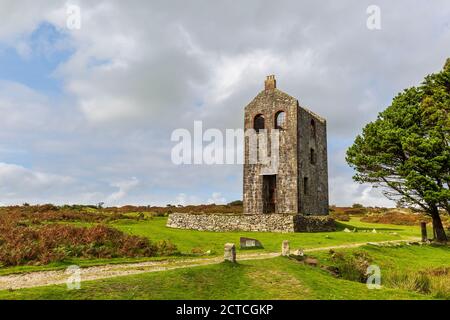 Housman's Engine House of the South Phoenix Mine an Bodmin Moor, Cornwall, Angleterre Banque D'Images