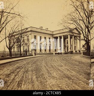 White House, North Front., Wakely, G. D., 1865, Washington (D.C Banque D'Images