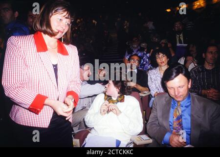 Congrès national du Parti Ecologie des Verts, Chambéry, Savoie, France, 1994 Banque D'Images