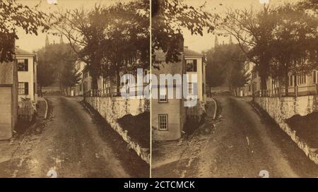 Leyden Street--première rue aménagée par les Pilgrims., Massachusetts, Plymouth (Messe Banque D'Images