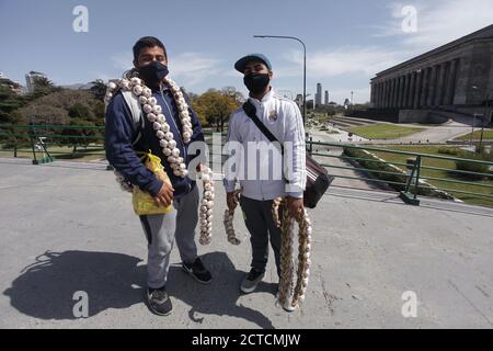 Buenos Aires, Buenos Aires, Argentine. 22 septembre 2020. Dans la ville de Buenos Aires, l'isolement obligatoire régit jusqu'en octobre 11 en raison des infections à COVID-19. Credit: Carol Smiljan/ZUMA Wire/Alay Live News Banque D'Images