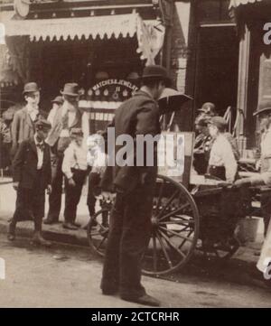 Candy-man à Hester St., N.Y., 1890, New York (État), New York (N.Y.), Manhattan (New York, N.Y.), Hester Street (New York, N.Y. Banque D'Images